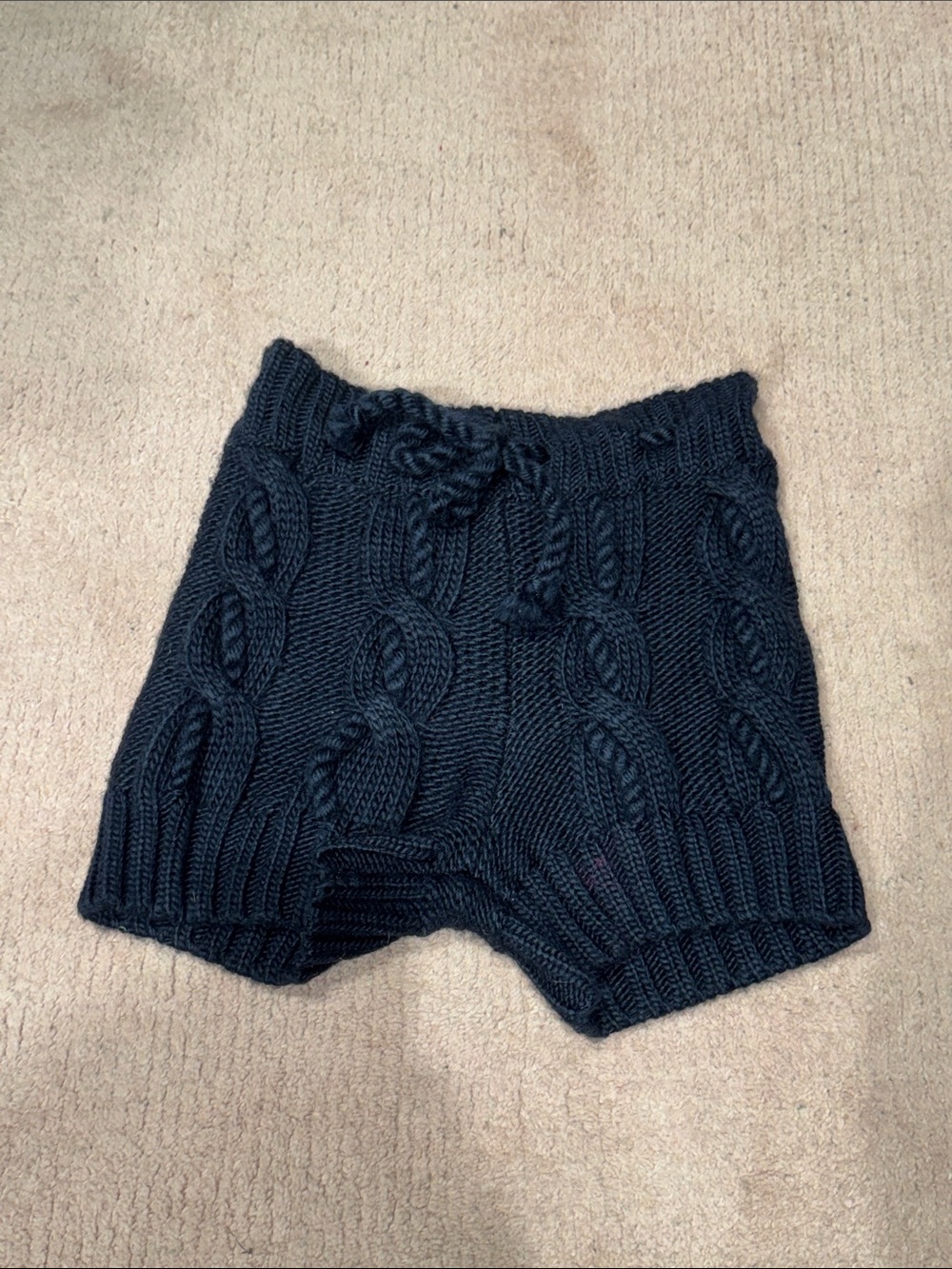 Vivienne Westwood Navy Cable Knit Shorts